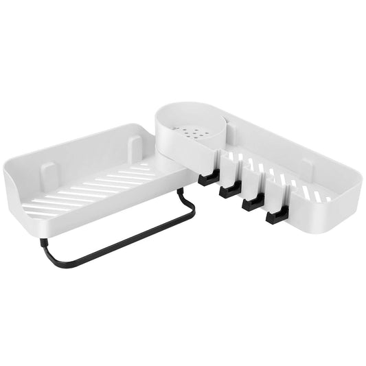 space-saving shower caddy for apartments, renters, and small bathrooms