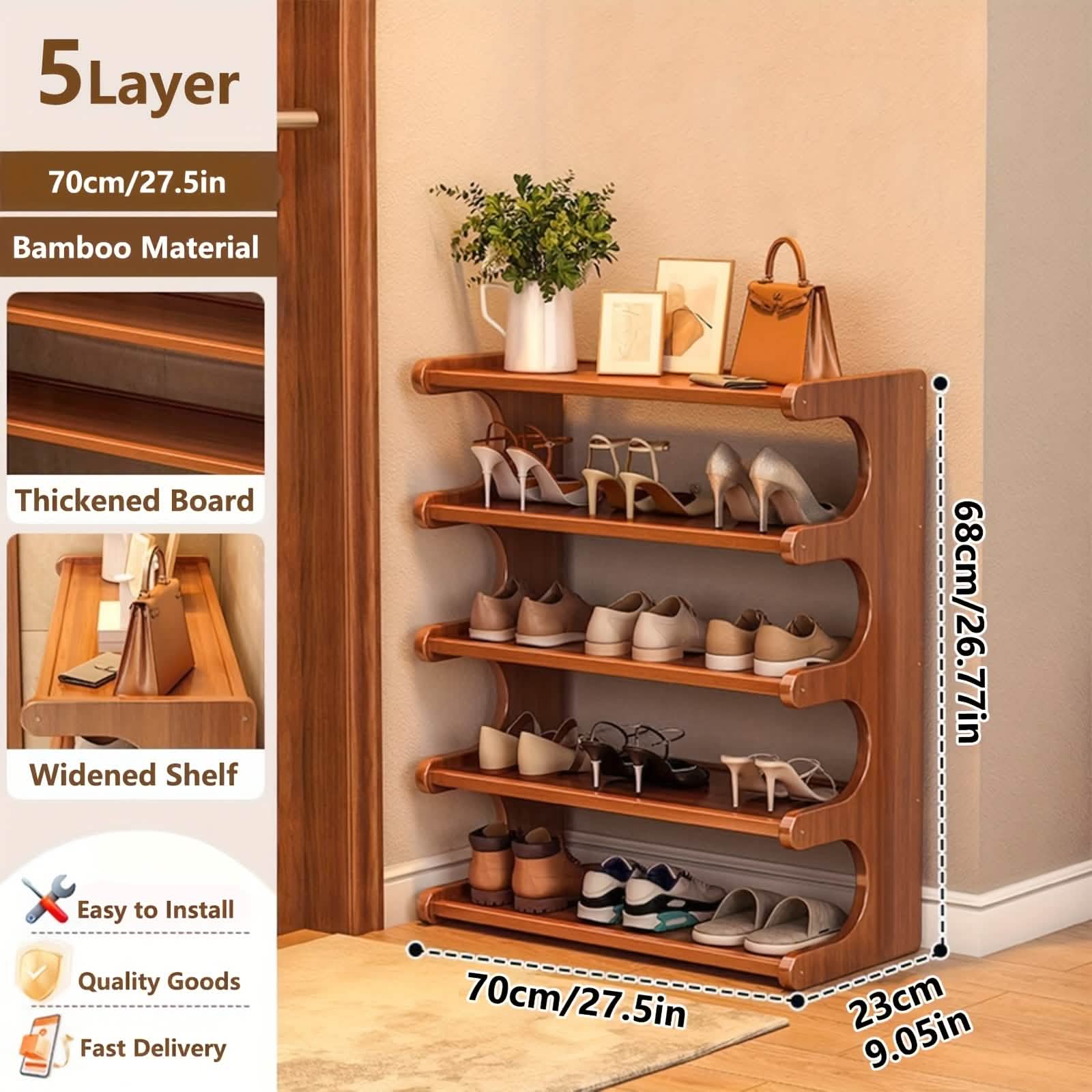 space-saving shoe rack organizer for apartments, dorms, and small entryways