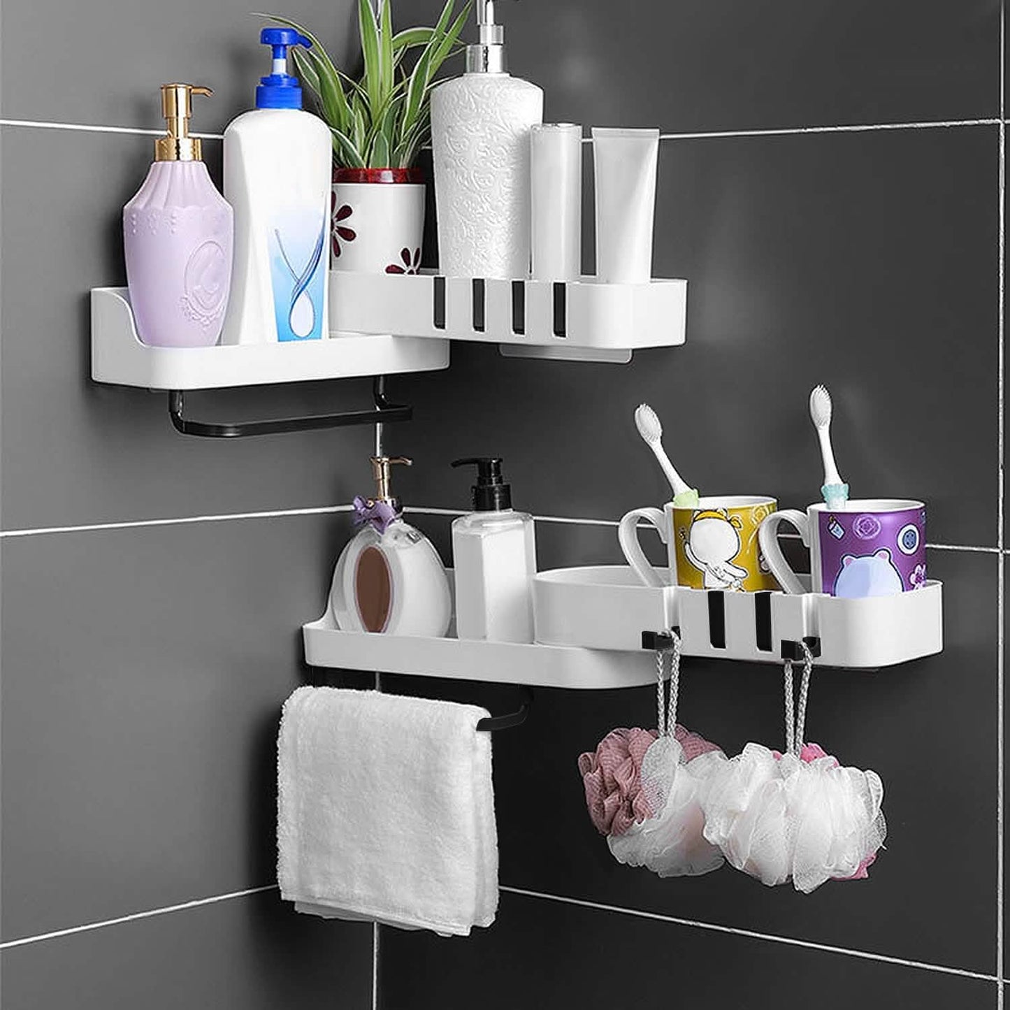 180° Rotating Bathroom Corner Caddy Shelf for shower