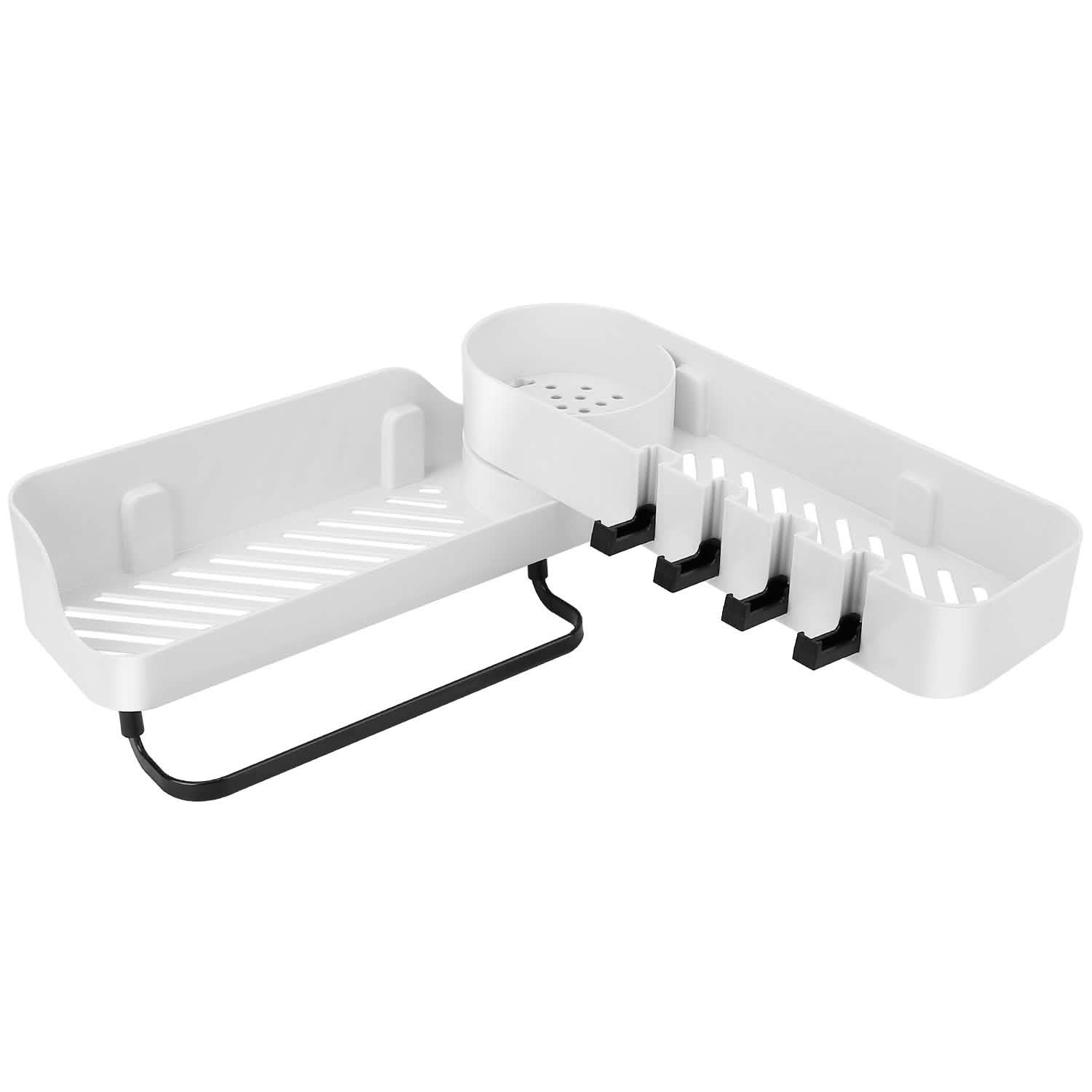 space-saving shower caddy for apartments, renters, and small bathrooms