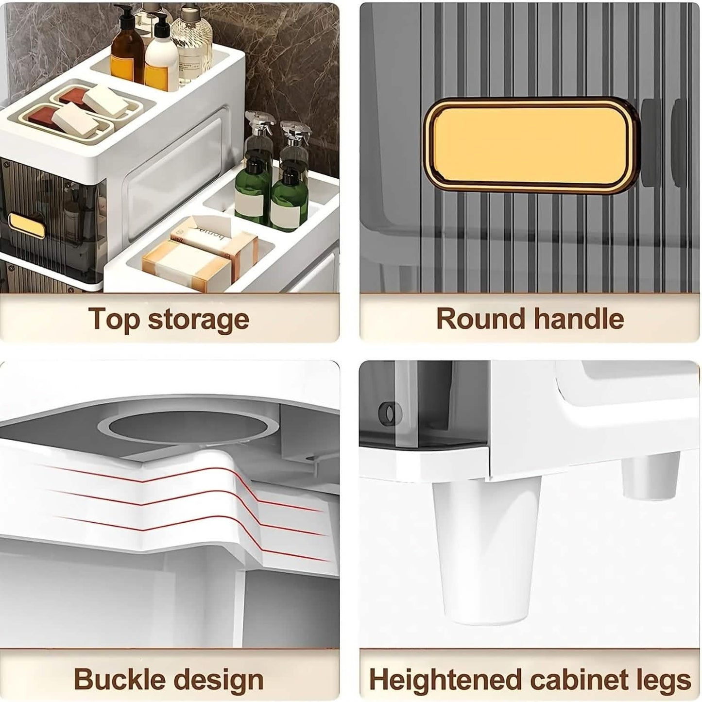 multi drawer storage cabinet for small-space organization