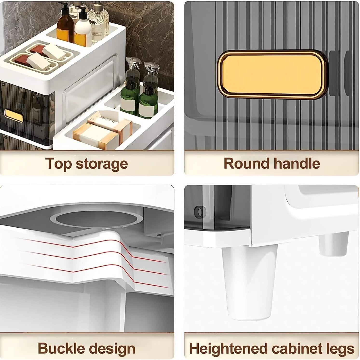 multi drawer storage cabinet for small-space organization