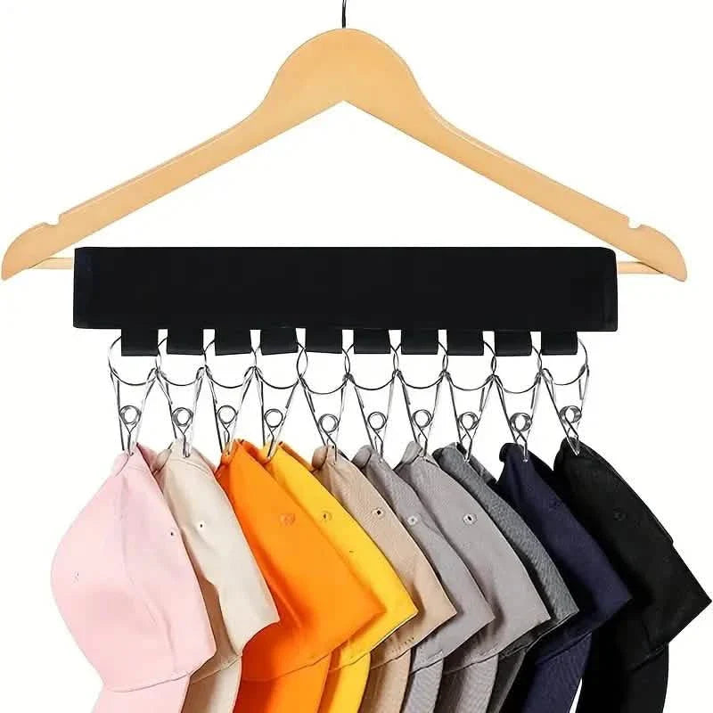 space-saving baseball cap organizer for apartments, dorm rooms, and small closets