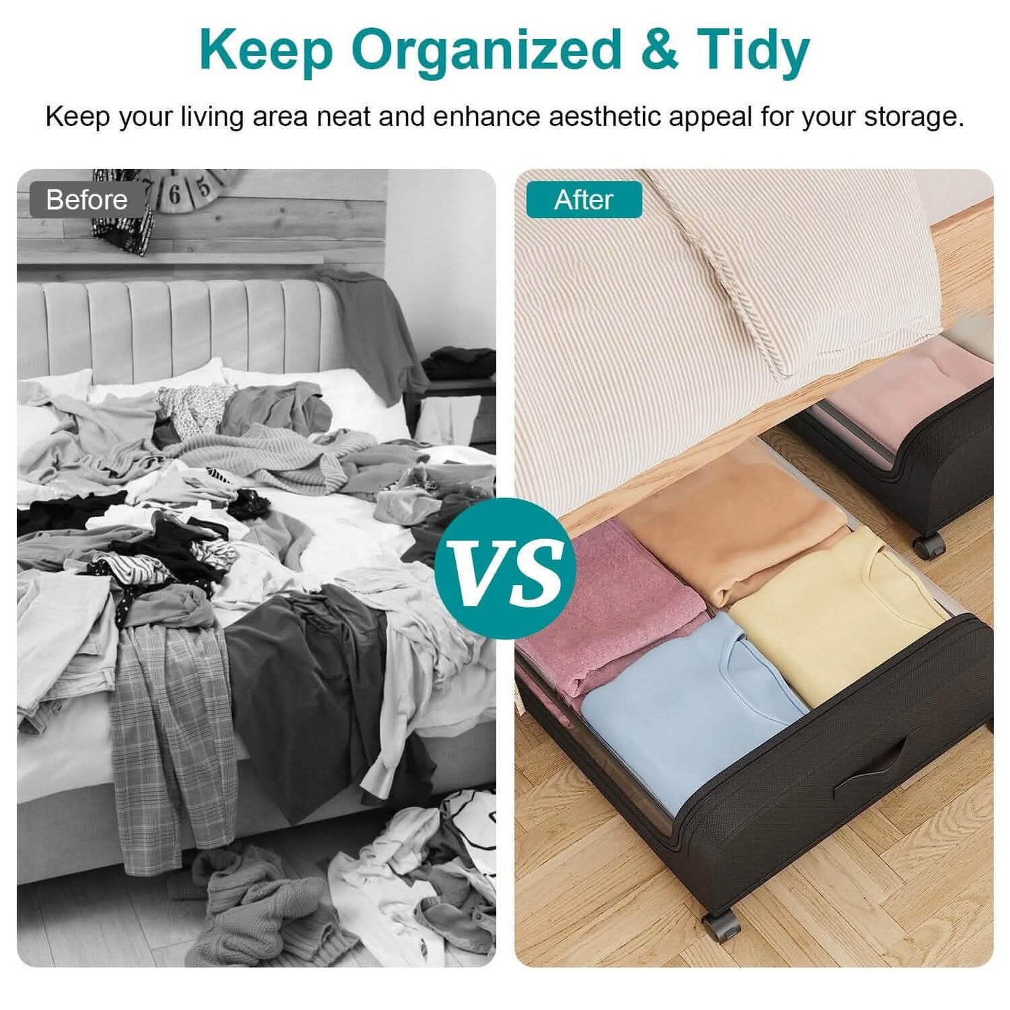 under bed storage for small-space organization