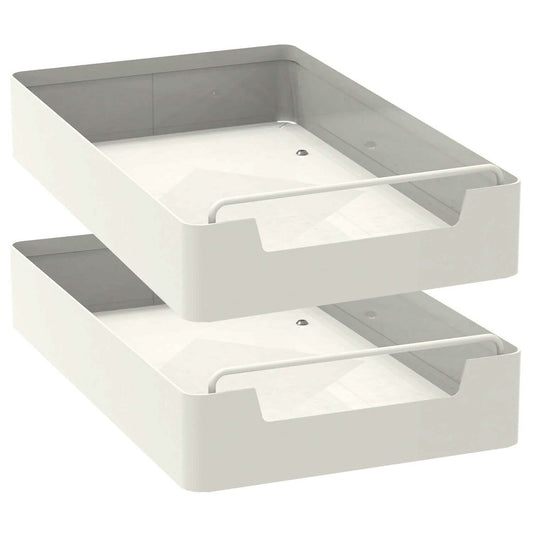 space-saving pull out cabinet organizer for small kitchens, apartments, and hard-to-reach cabinets