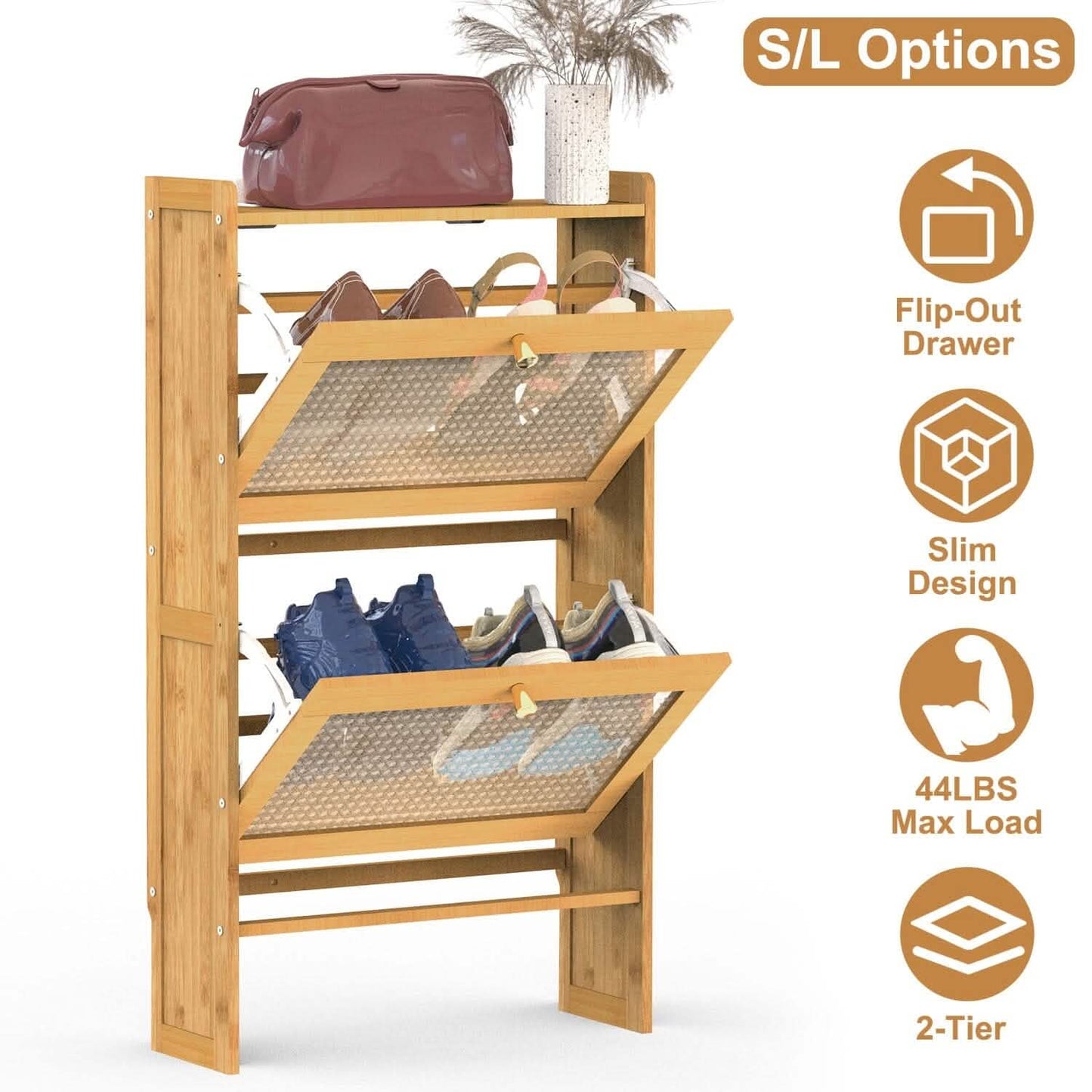 shoe cabinet for small-space organization