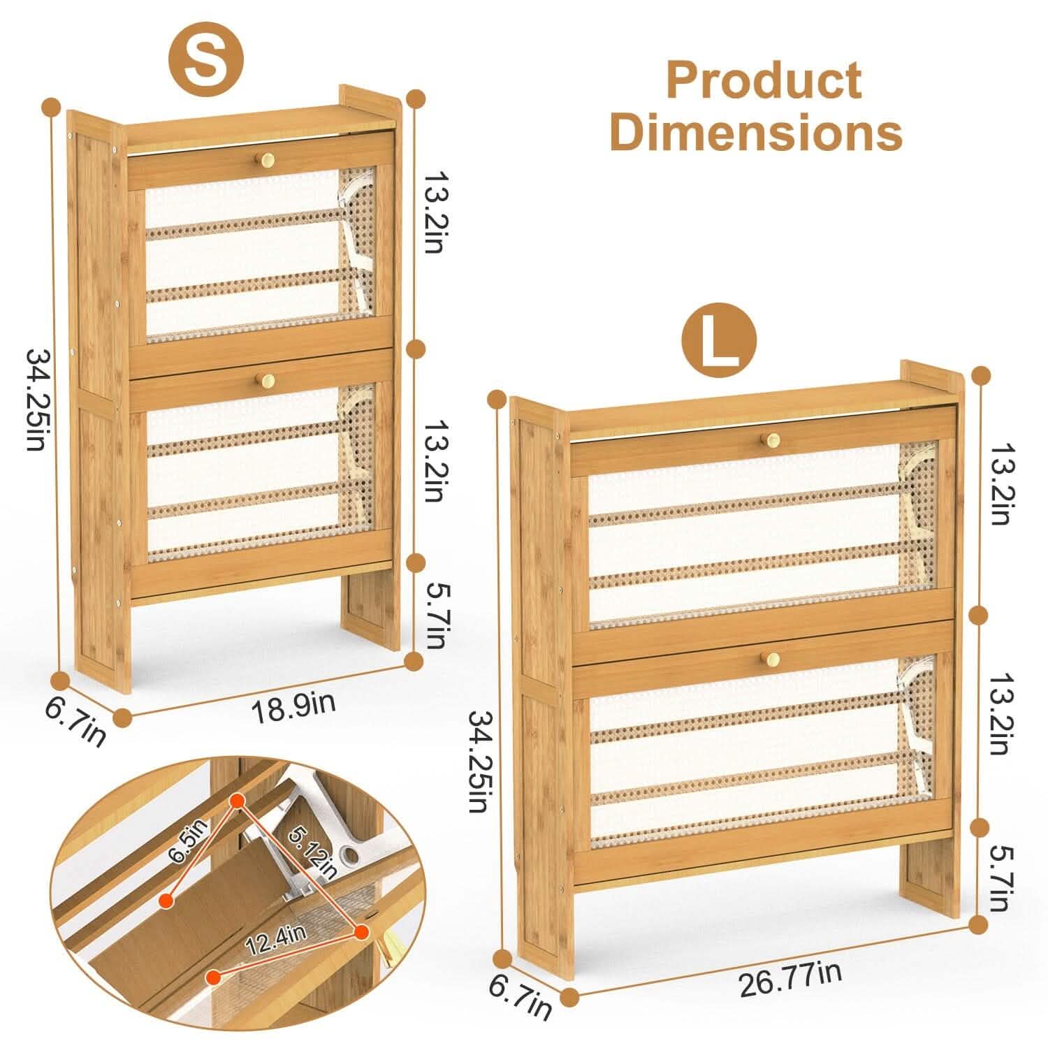 shoe cabinet for small-space organization