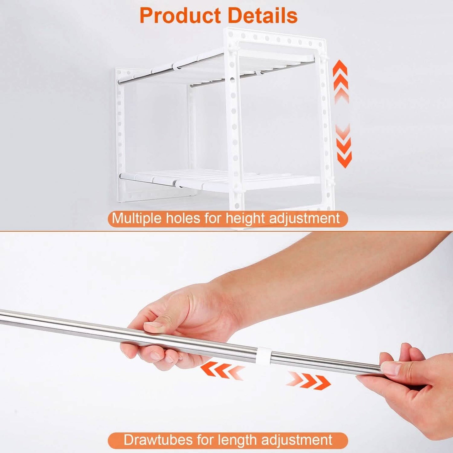 Under Sink 2-Tier Organizer Retractable Space Saving Storage