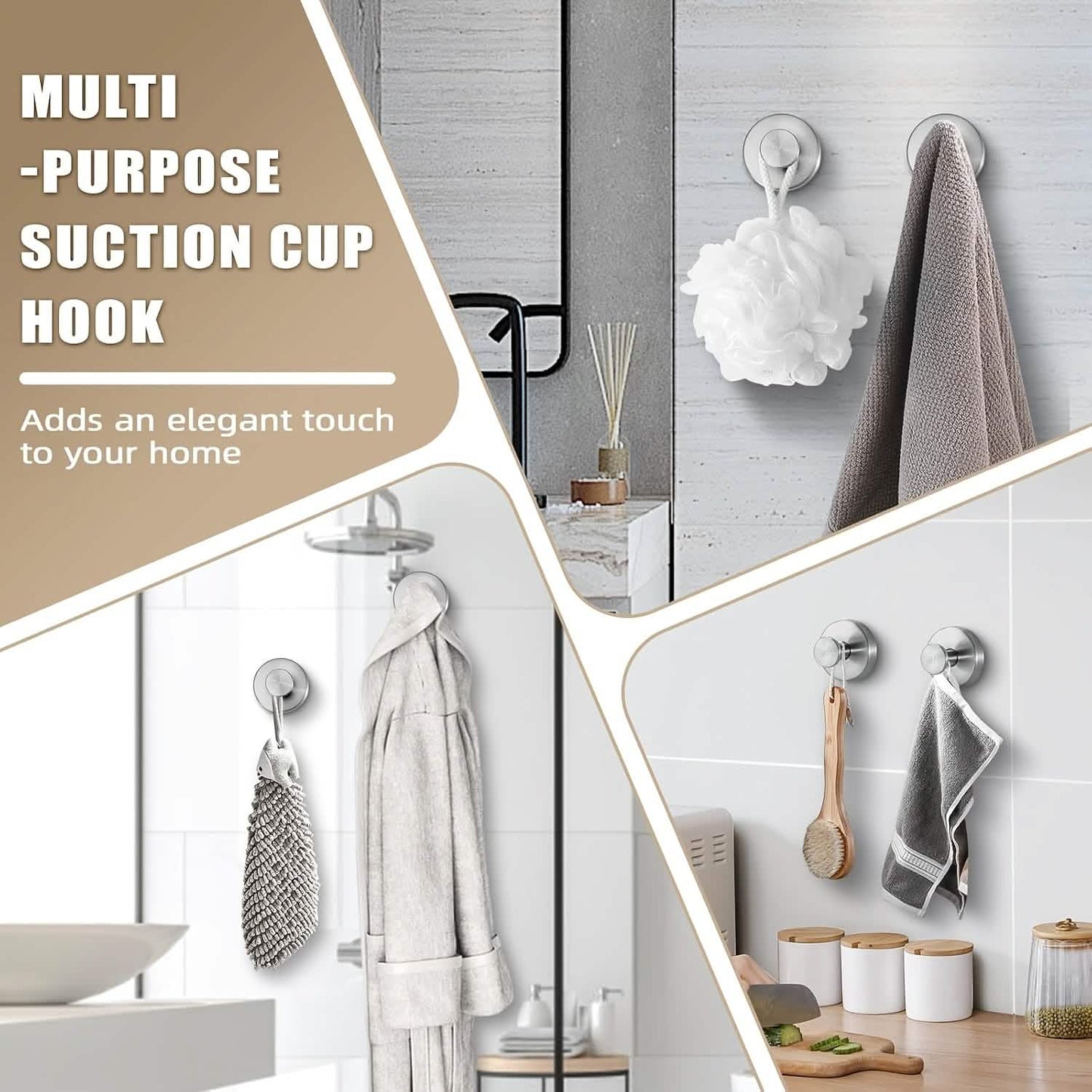suction cup hooks for small-space organization