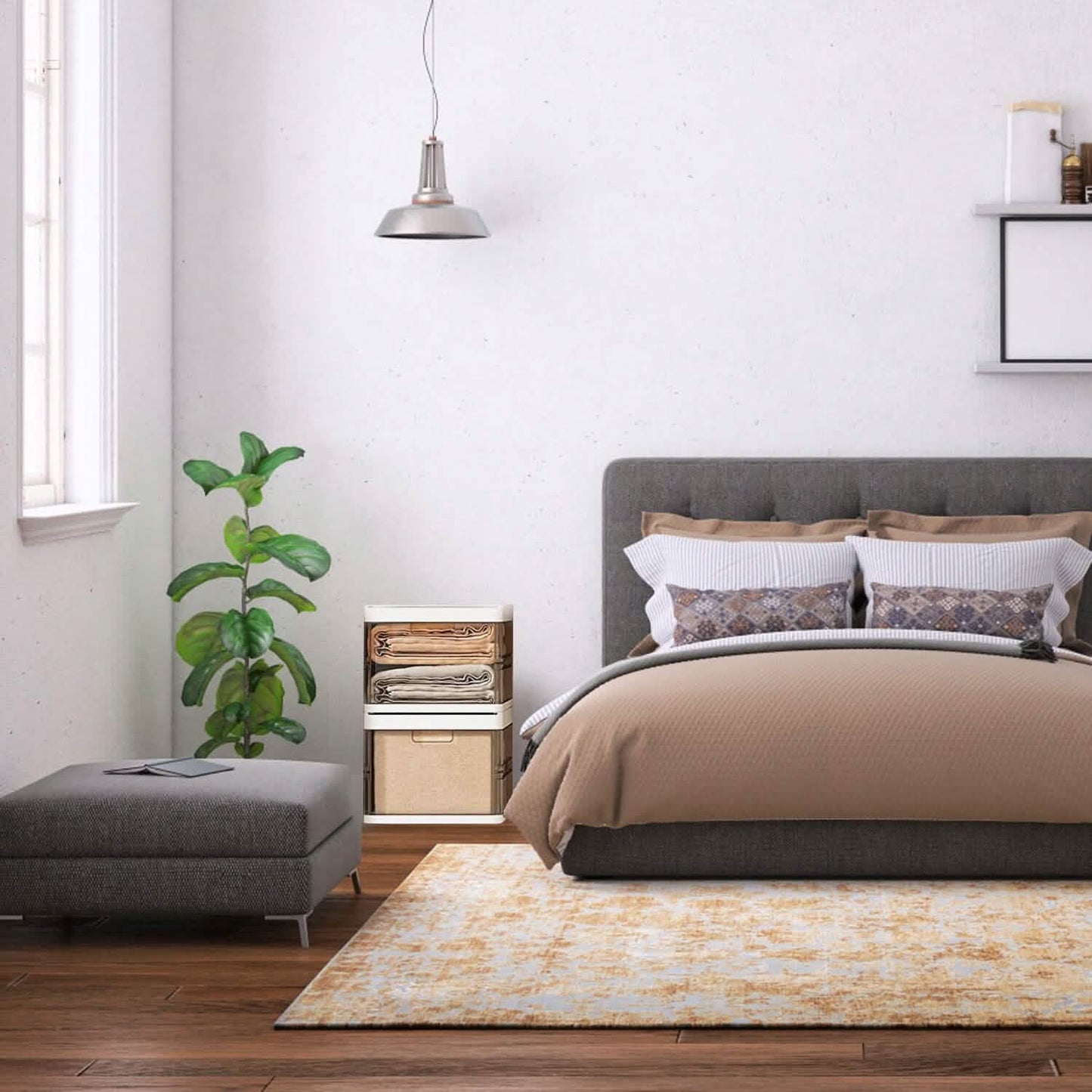 space-saving storage bins for apartments, dorms, and everyday decluttering