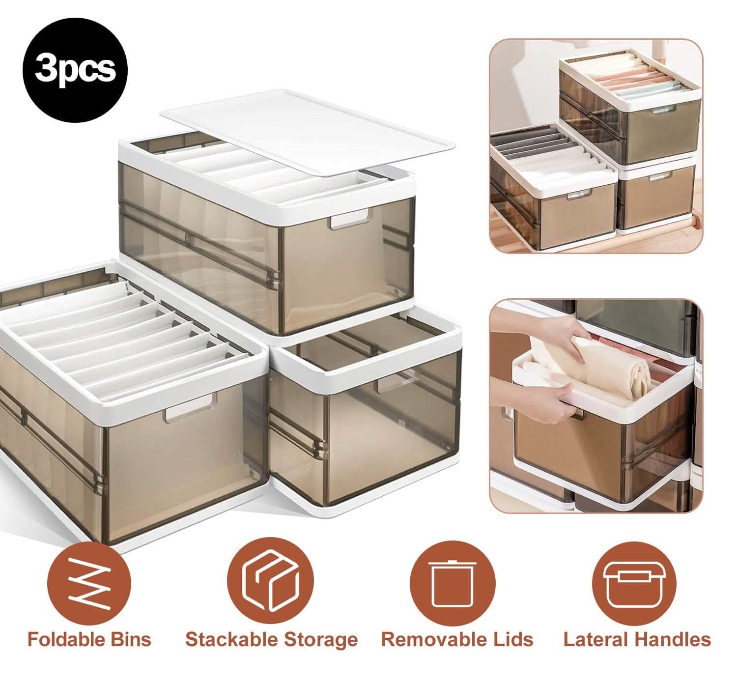 storage bins for small-space organization