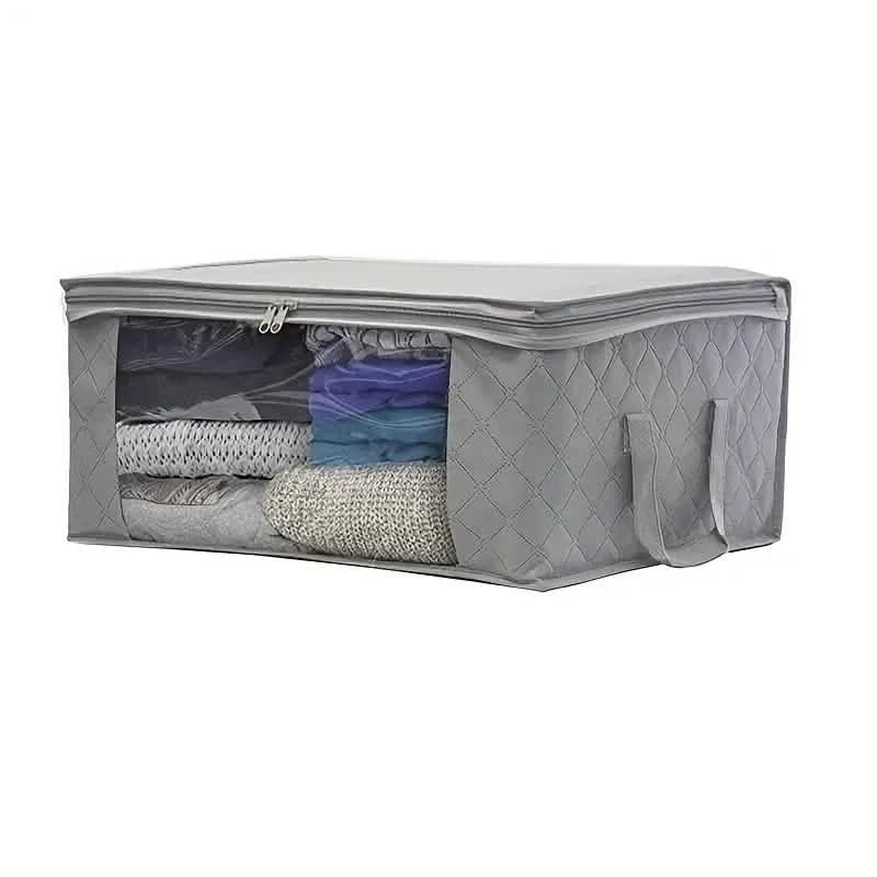 space-saving clothes storage bag for apartments, dorms, and everyday decluttering