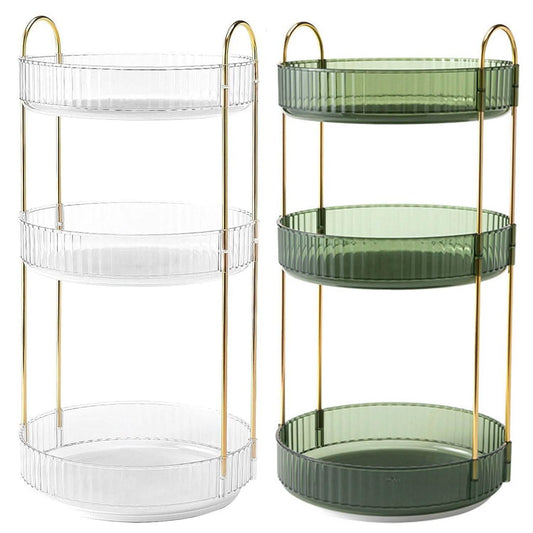 360 Rotating Makeup Organizer 3-Tier - Countertop Cosmetic Storage for vanity or countertop