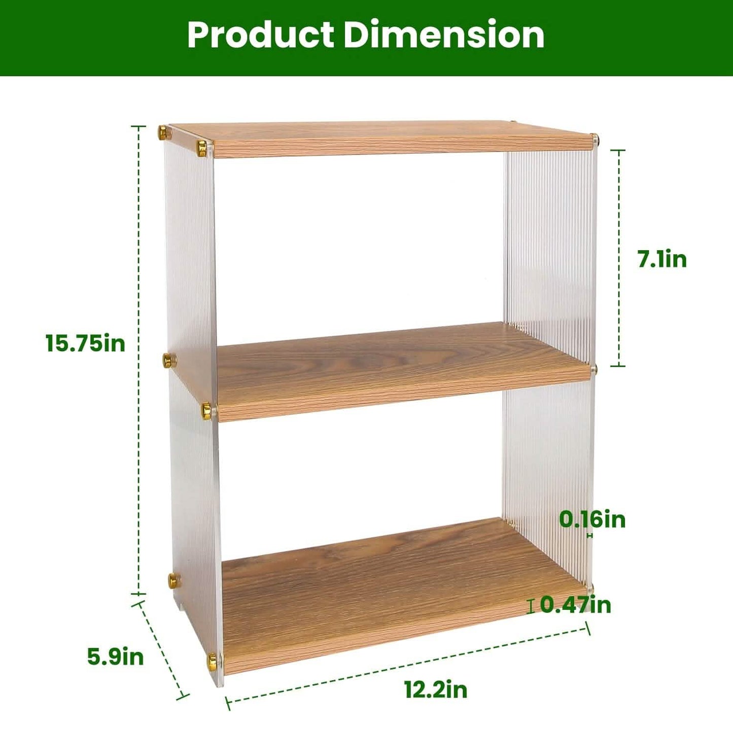 space-saving countertop organizer for small bathrooms, vanities, and dorm desks