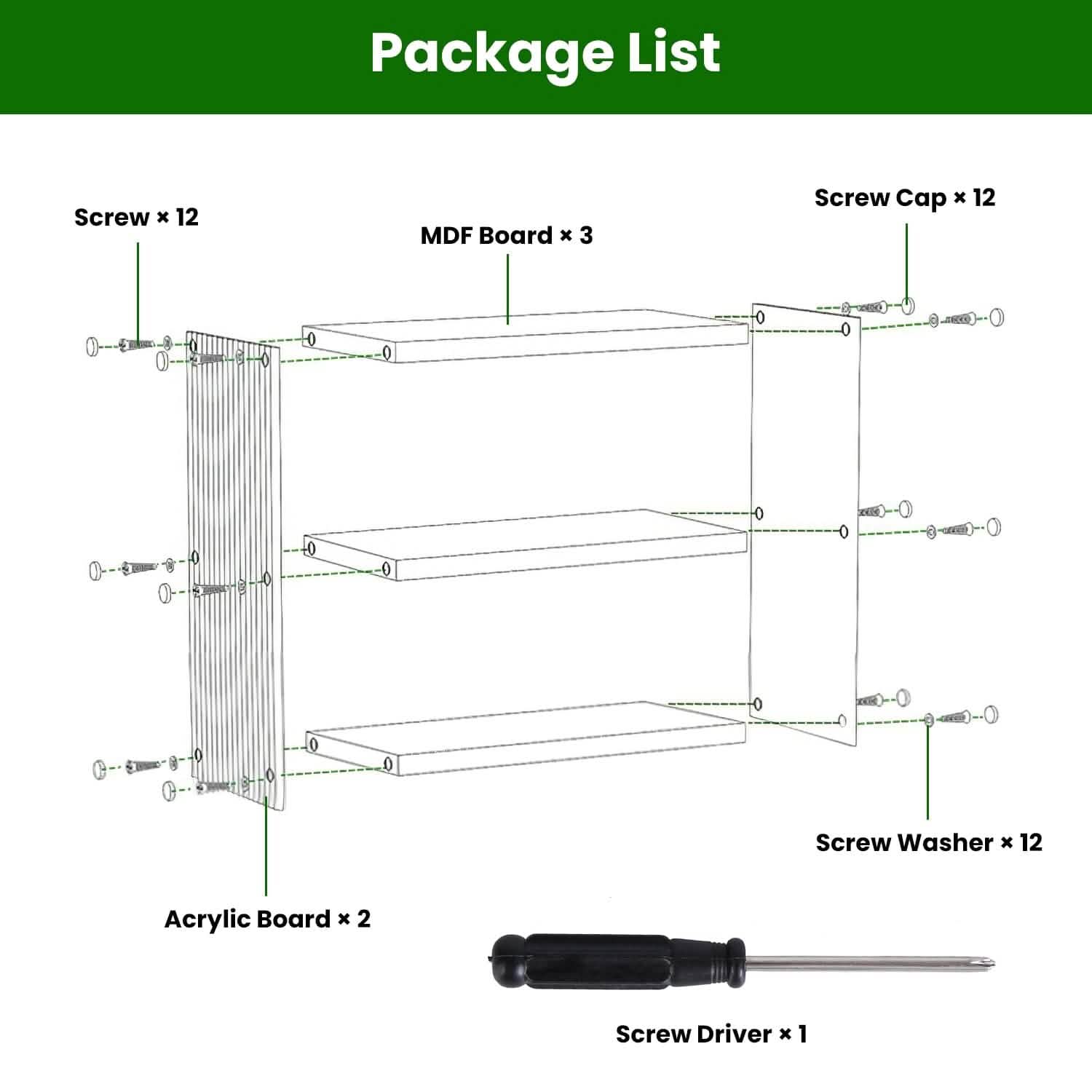 3-tier acrylic countertop organizer - bathroom and vanity storage in a vanity or countertop setup
