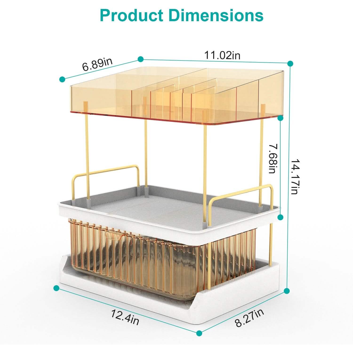 makeup organizer for small-space organization