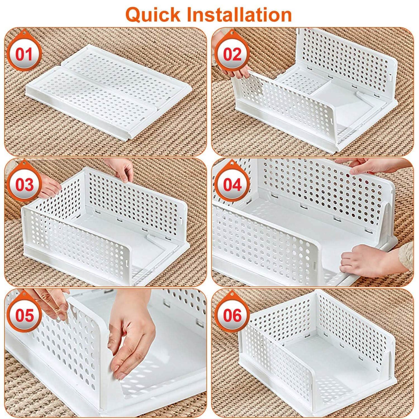 space-saving storage boxes with drawers for apartments, dorms, and everyday decluttering