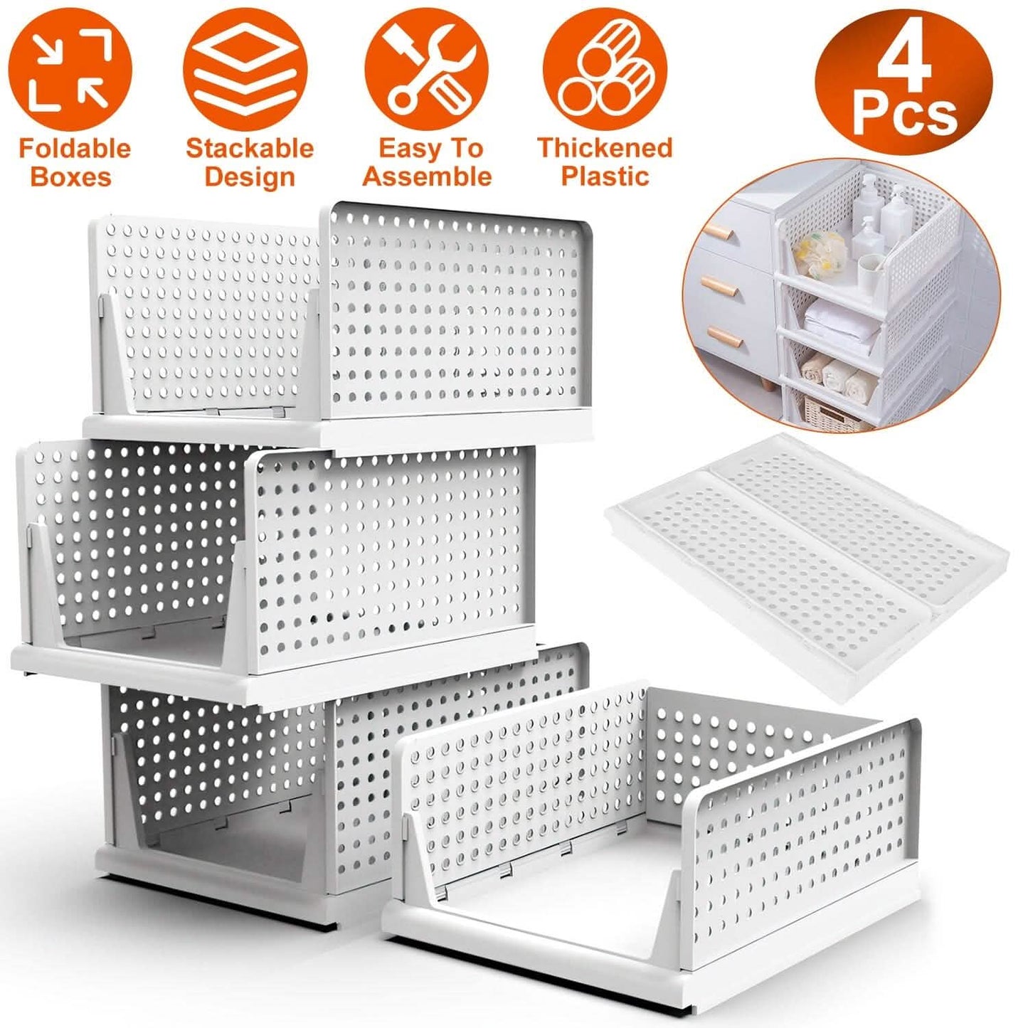 storage boxes with drawers for small-space organization