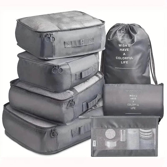 Packing Cubes Travel Organizer Set 7-Piece - Luggage Storage Bags for luggage
