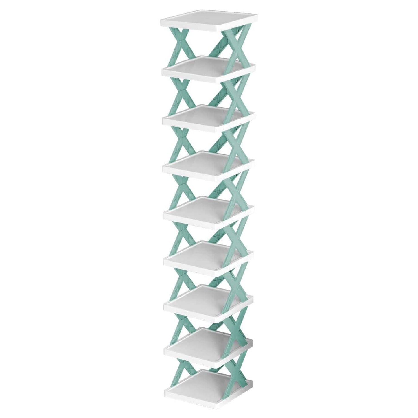 Narrow Shoe Rack Organizer 9-Tier - Vertical Storage for Small Spaces for entryway or closet