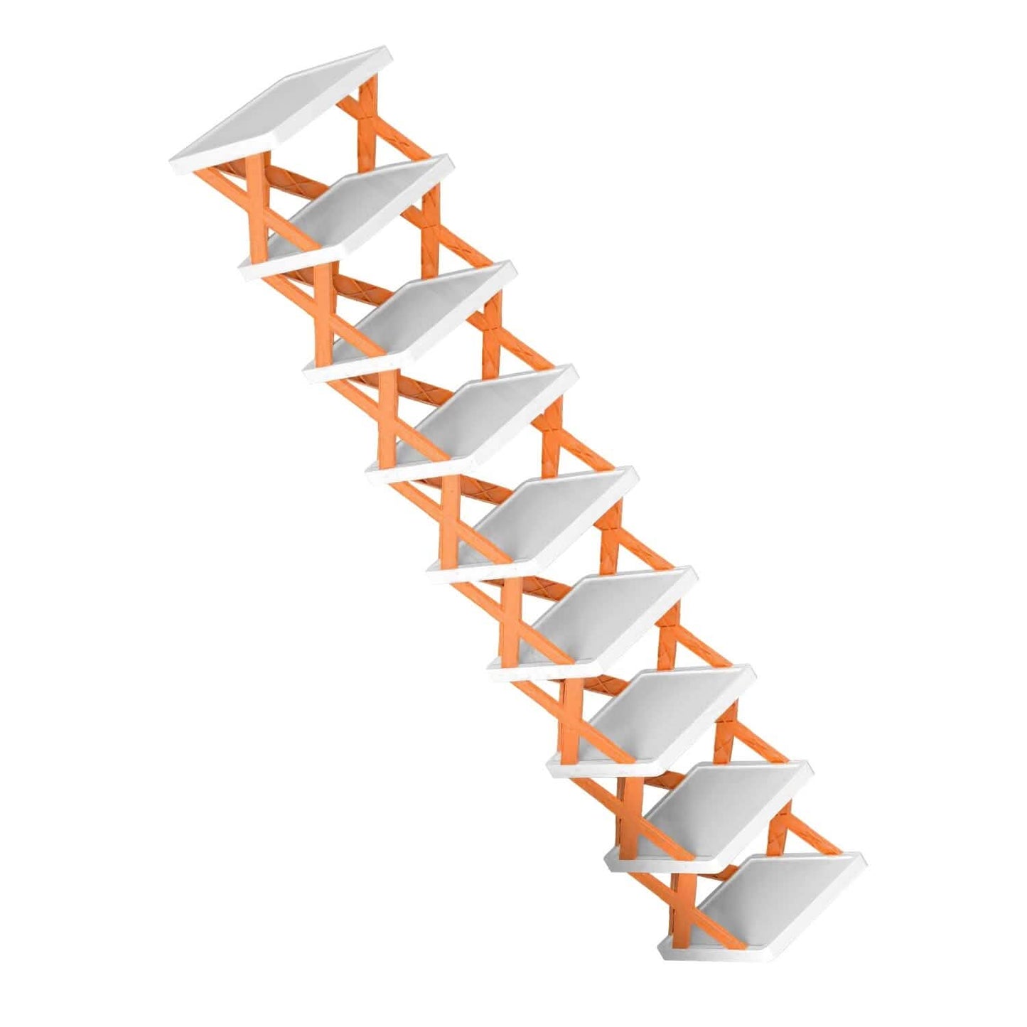 Narrow Shoe Rack Organizer 9-Tier - Vertical Storage for Small Spaces organizer detail