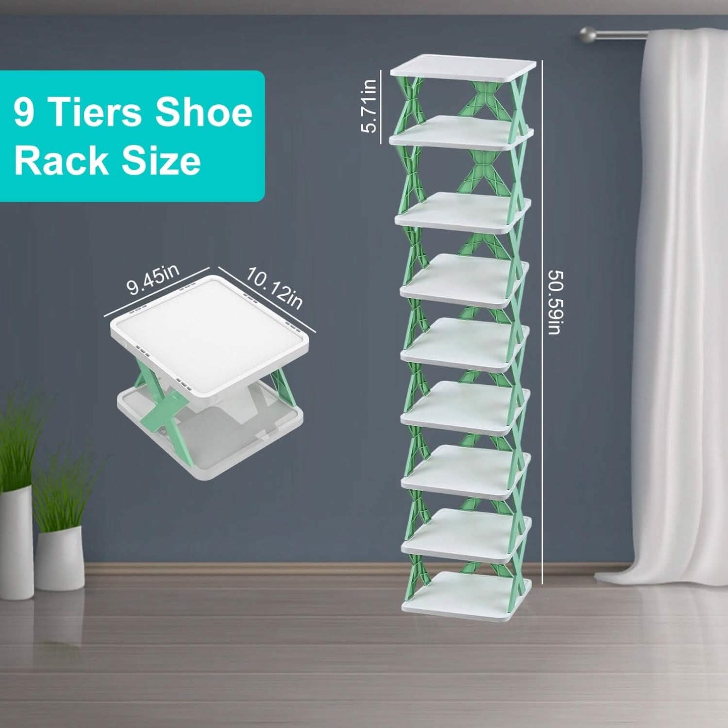 shoe rack organizer for small-space organization