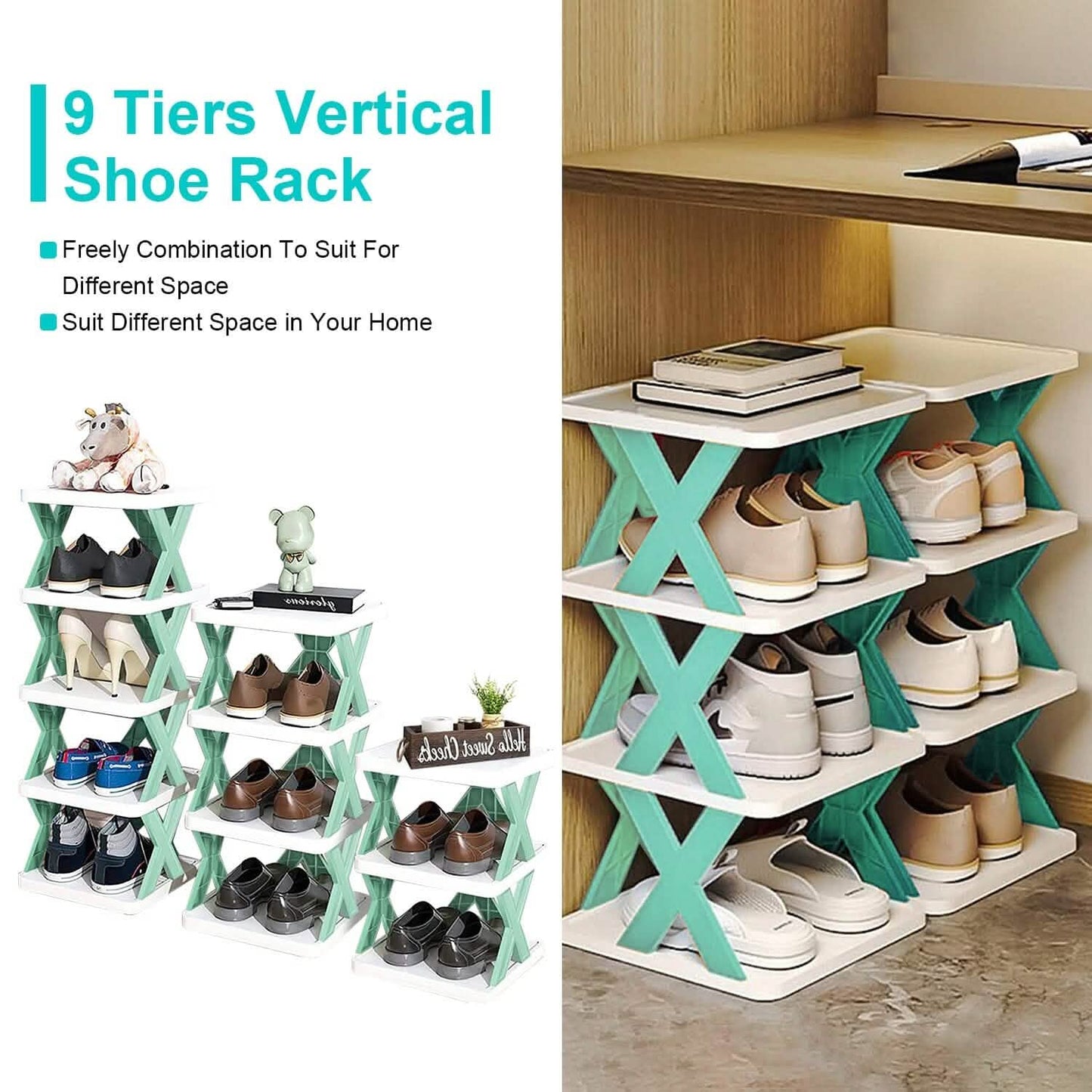 space-saving shoe rack organizer for apartments, dorms, and small entryways