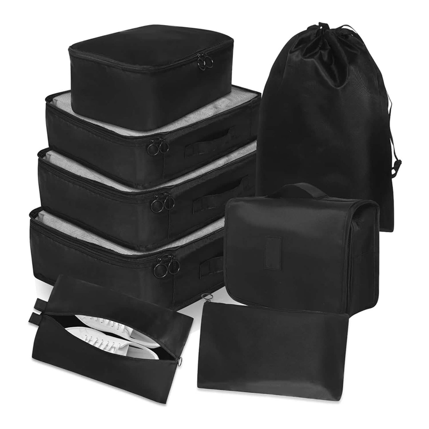 Packing Cubes Set 8-Pack - Lightweight Travel Organizers for luggage