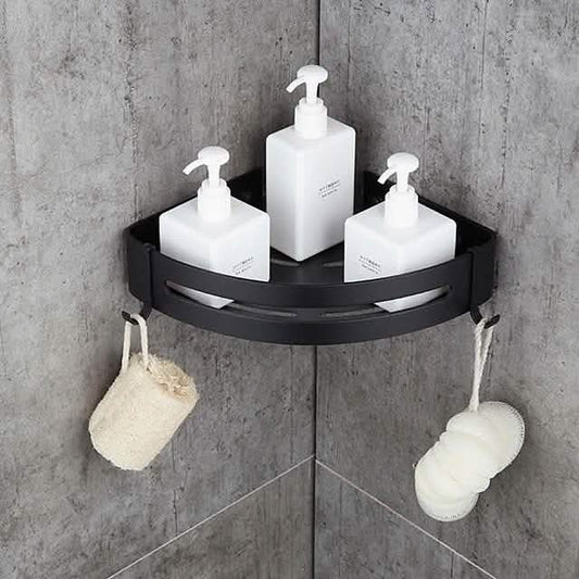 Aluminum Shower Corner Shelf - Wall-Mounted Triangle Storage Rack for shower