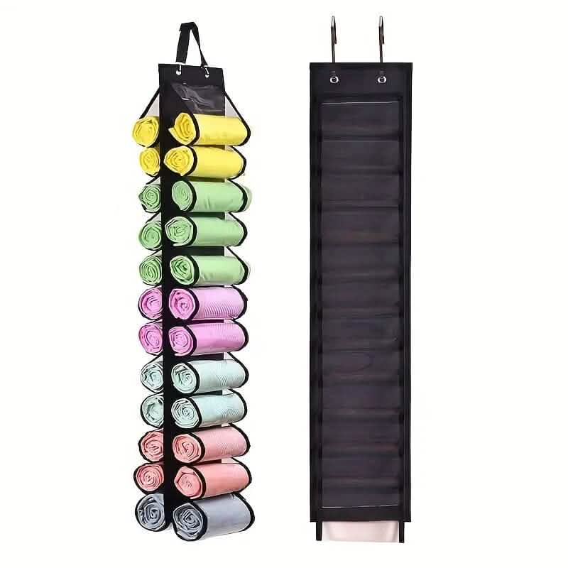 space-saving legging organizer for apartments, dorms, and everyday decluttering