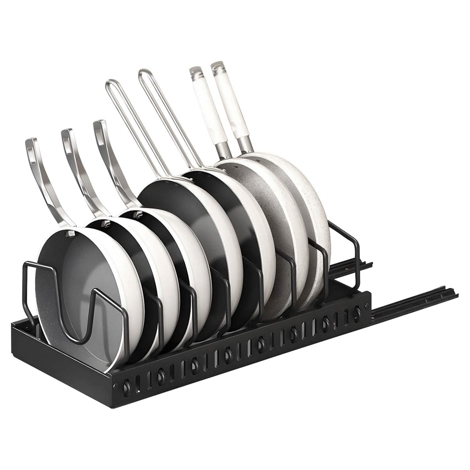 pots and pans organizer for small-space organization