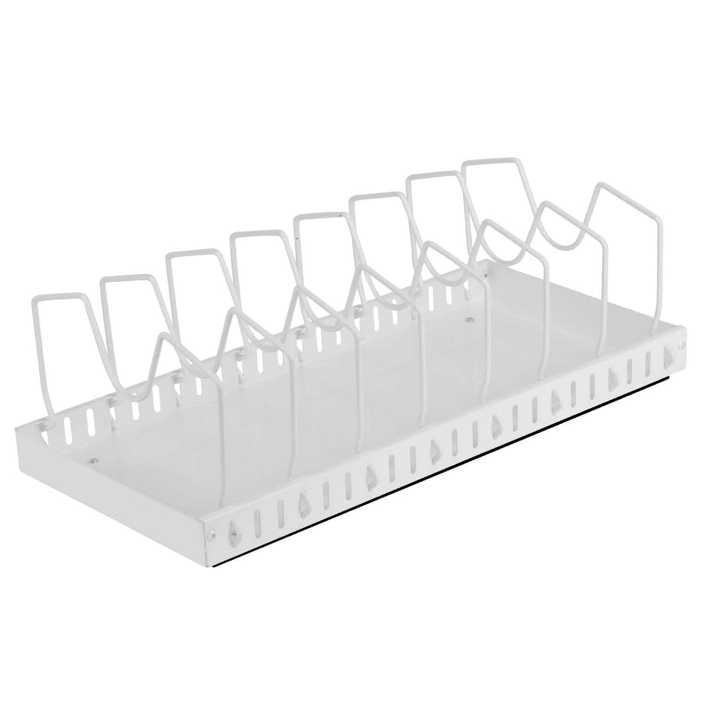 Pull-Out Pots and Pans Organizer - Adjustable Cookware Rack organizer detail
